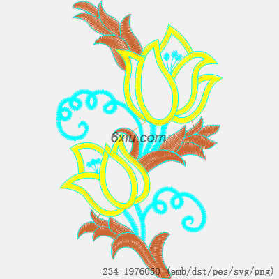 svg矢量绣花图下载