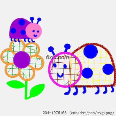 svg矢量绣花图下载