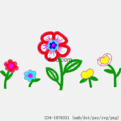 svg矢量绣花图下载