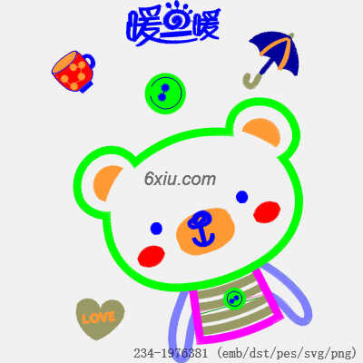 svg矢量绣花图下载