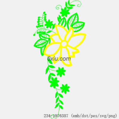svg矢量绣花图下载