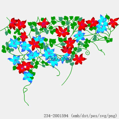 svg矢量绣花图下载