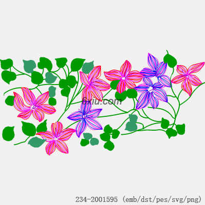 svg矢量绣花图下载