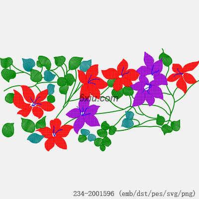 svg矢量绣花图下载