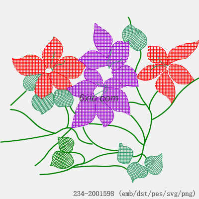 svg矢量绣花图下载
