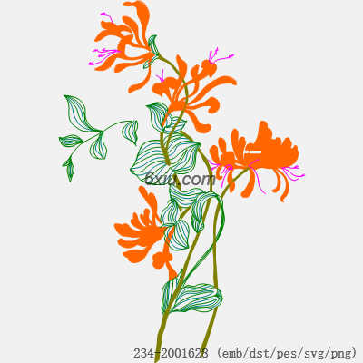 svg矢量绣花图下载