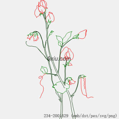 svg矢量绣花图下载