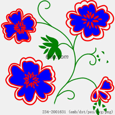 svg矢量绣花图下载