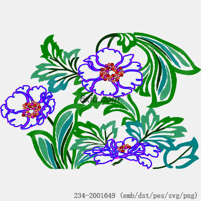 svg矢量绣花图下载