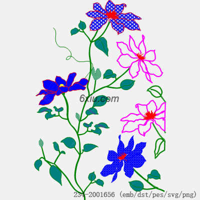 svg矢量绣花图下载