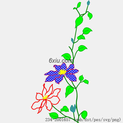svg矢量绣花图下载