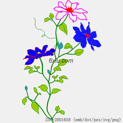 svg矢量绣花图下载