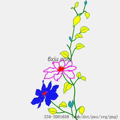 svg矢量绣花图下载