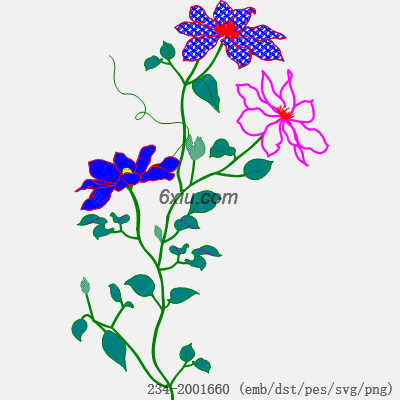 svg矢量绣花图下载
