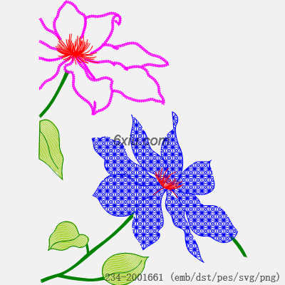 svg矢量绣花图下载