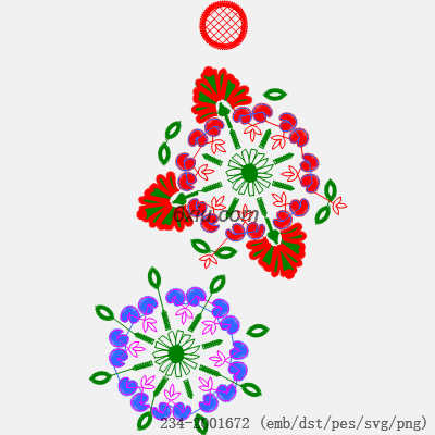 svg矢量绣花图下载