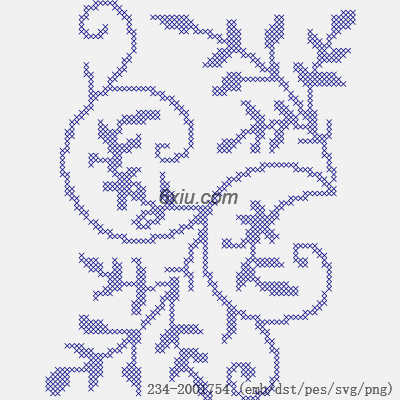 svg矢量绣花图下载