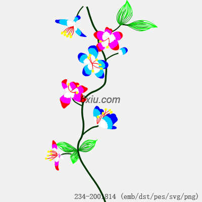 svg矢量绣花图下载