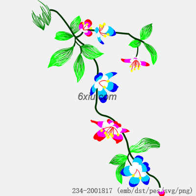 svg矢量绣花图下载