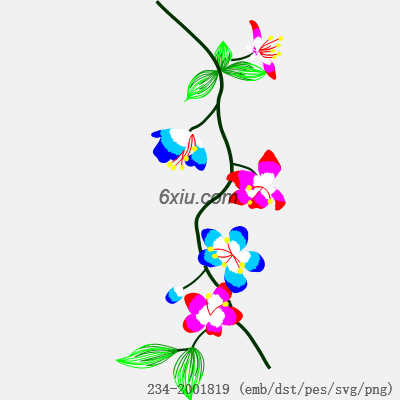 svg矢量绣花图下载