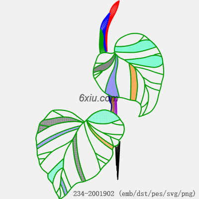 svg矢量绣花图下载