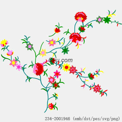 svg矢量绣花图下载