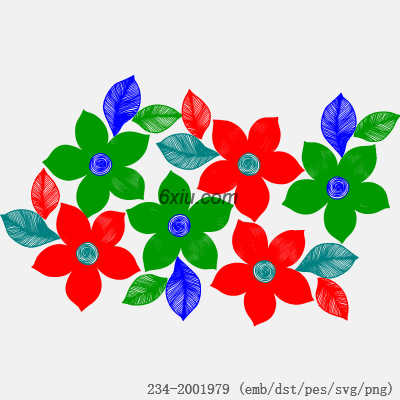 svg矢量绣花图下载