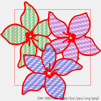 svg矢量绣花图下载