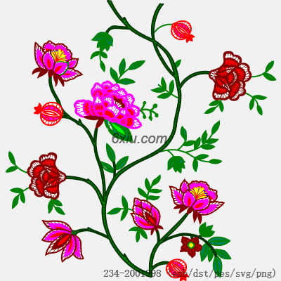 svg矢量绣花图下载