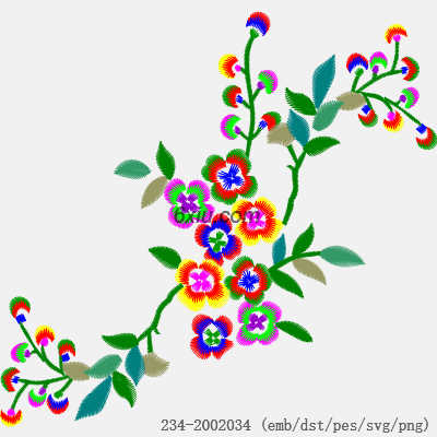 svg矢量绣花图下载