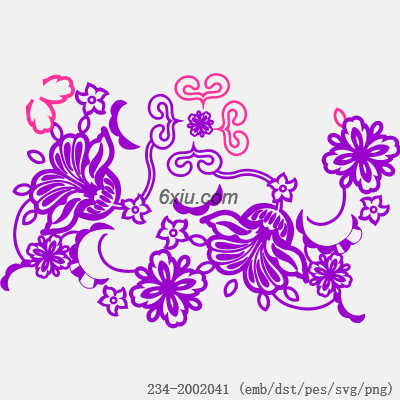 svg矢量绣花图下载
