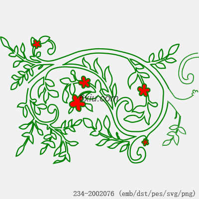 svg矢量绣花图下载