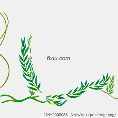 svg矢量绣花图下载