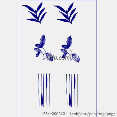 svg矢量绣花图下载