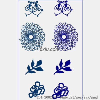 svg矢量绣花图下载