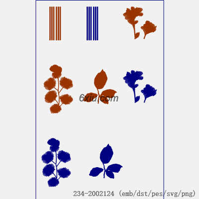 svg矢量绣花图下载