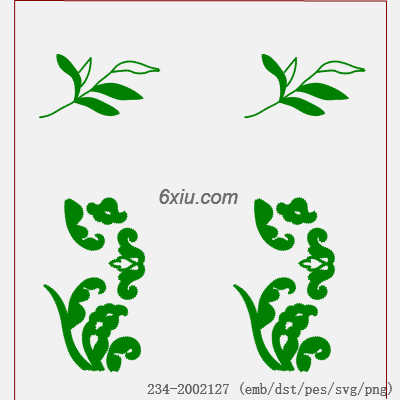 svg矢量绣花图下载