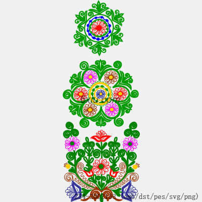 svg矢量绣花图下载