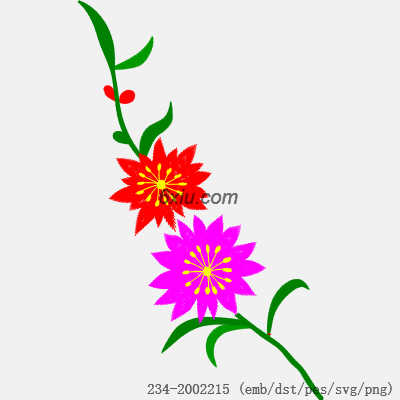 svg矢量绣花图下载
