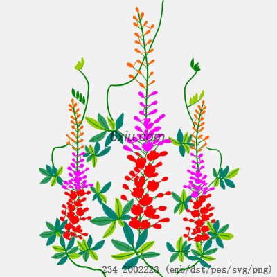 svg矢量绣花图下载