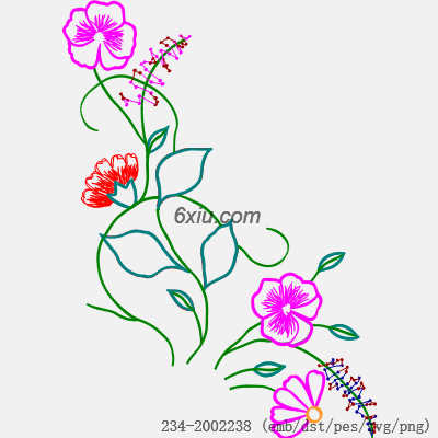 svg矢量绣花图下载
