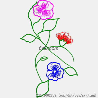 svg矢量绣花图下载