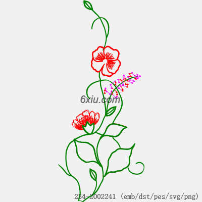 svg矢量绣花图下载