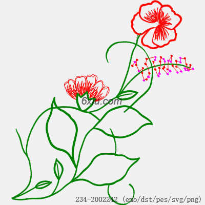 svg矢量绣花图下载