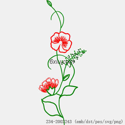 svg矢量绣花图下载