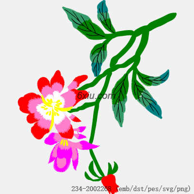 svg矢量绣花图下载