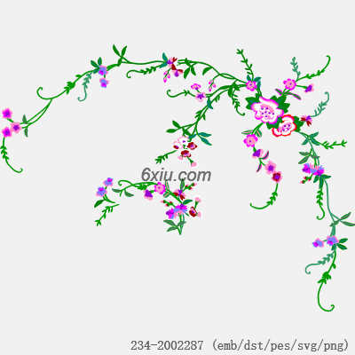 svg矢量绣花图下载