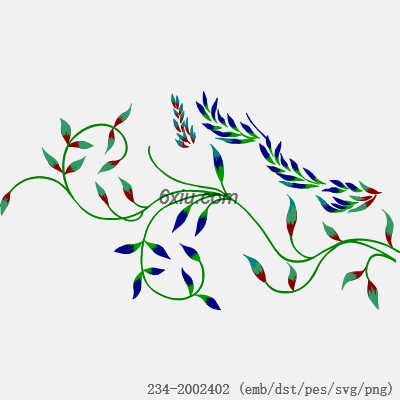 svg矢量绣花图下载