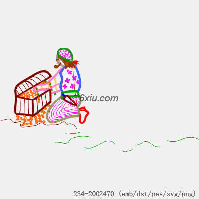 svg矢量绣花图下载