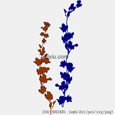 svg矢量绣花图下载